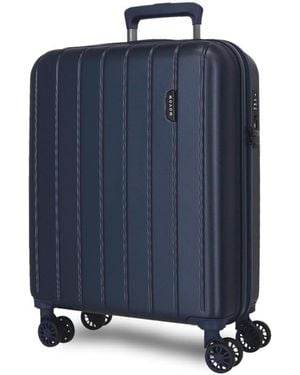 Movom Trolley 55Cm 4R. Wood - Azul