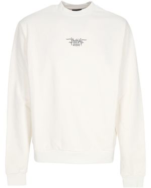 Phobia Leichter Crewneck Foggy Logo Crewneck Weib - Weiß