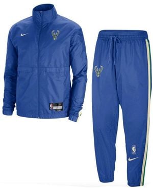 Nike Complete Tracksuit Nba City Edition Courtside Tracksuit Milbuc - Blue