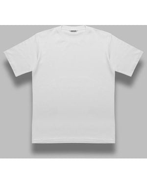 AURALEE Luster Plaiting Tee - Gray