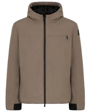 Suns Herrenjacke Aurelio Velour Fossil - Braun