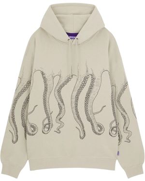 Octopus Camiseta De Hombres Esquema - Blanco