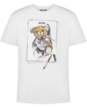 Moschino Camiseta Hombre - Blanco