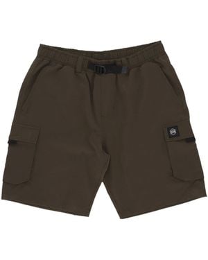 DOLLY NOIRE Shorts Hommes Cargo Shorts Foret Nuit - Blanc