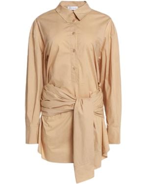WEILI ZHENG Dress With Bow - Natural