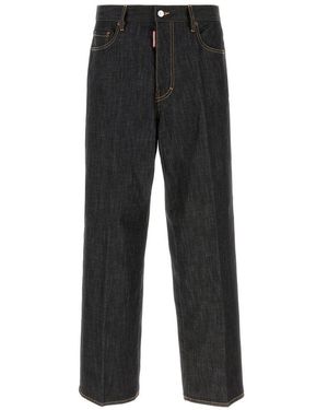 DSquared² Dsquared Jeans Dalla Gamba Ampia Loose - Black
