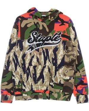 Staple Sudadera Con Capucha Triboro Logo Hombre - Verde