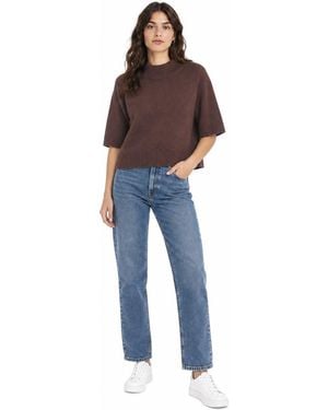 Manila Grace Shirts Braun - Blau