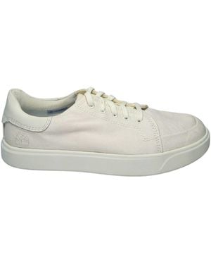 Timberland Zapatos Para Hombres Emerson Street Low Lace Sneaker Canvas - Blanco
