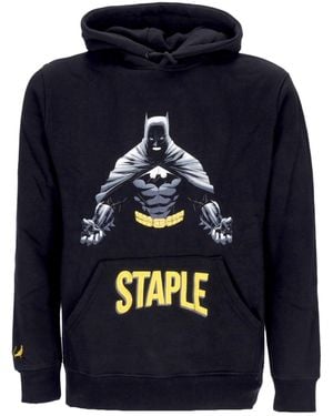 Staple Sudadera Con Capucha Grafica Para Hombre X Batman Negra - Azul