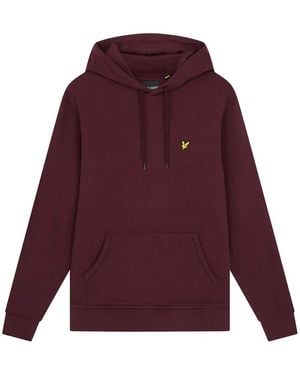 LYLE AND SCOTT 1874 Vrouwen Ml1139V Geborsteld Achter Hoodie Z562 - Paars