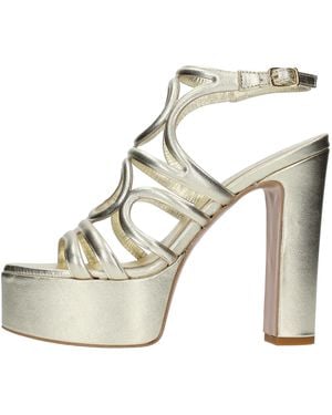 PAOLO MATTEI Graue Sandalen - Natur