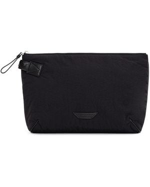 Bottega Veneta Zwarte Nylon Licht Papieren Zak