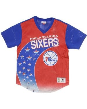 Mitchell &amp; Ness Maillot Nba Game Winning Shot Mesh Col V Homme Phi76E - Bleu