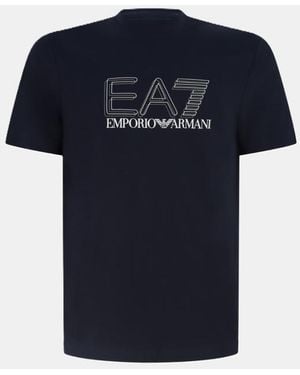 EA7 T-Shirt With Logo - Blue