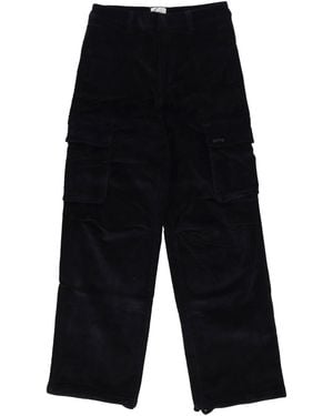 Arte' Long Pants Corduroy Cargo Pants - White