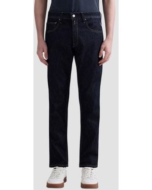 Replay Jeans De Ajuste Regular Azul Oscuro