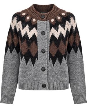 Tela Cardigan Jacquard - Grijs