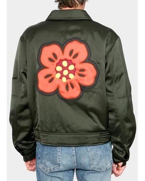 KENZO Bomber Uomo Verde Scuro – Pff65Bl1789Fm-51 - Green