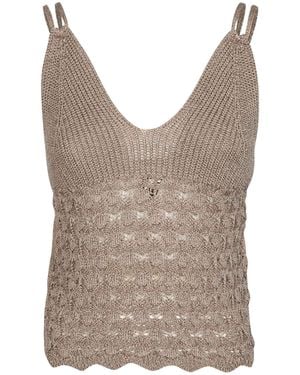 Akep Top Spalline - Brown