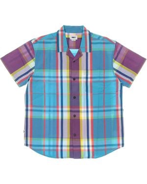 Obey Ballad Woven Short Sleeve Shirt - Blue