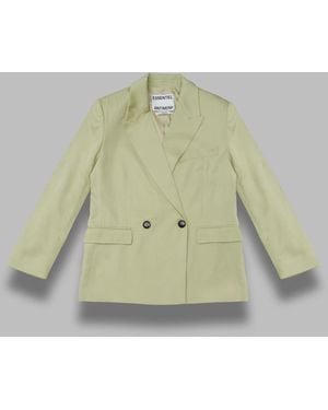 Essentiel Antwerp Jasione Double Breasted Blazer - Green