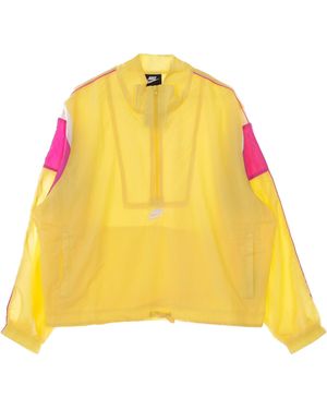 Nike Short Windbreaker Sportswear Heritage Jacket - Yellow