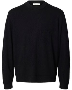 SELECTED Jersey Merino Cepillado Equipo Relajado - Azul