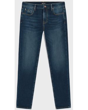 Gas Jeans Delgado Ajuste Hombre Azul Oscuro