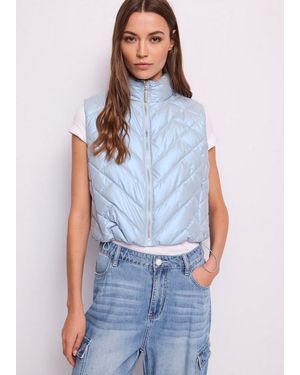 GAUDI Sky Quilted Vest - Blue