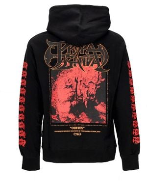 Propaganda Lichtgewicht Herensweatshirt Met Capuchon Cortex Hoodie Zwart - Rood