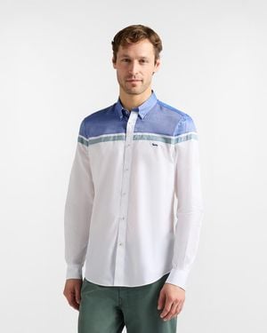 Harmont & Blaine Shirt With Contrasts Regular Fit - White