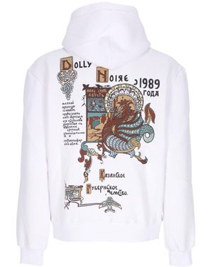 DOLLY NOIRE Sudadera Con Capucha Ancient Dragon Sudadera Con Capucha Blanca Para Hombre - Blanco