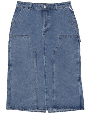 Obey W Painter S Midi Skirt Long Skirt - Blue