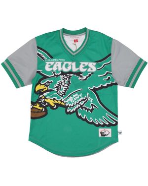 Mitchell &amp; Ness Herren Nfl Jumbotron 3.0 Mesh-Trikot Mit V-Ausschnitt Phieag Multi/Weib - Grün