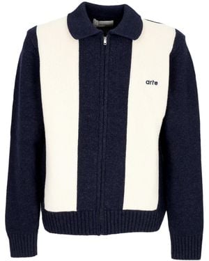 Arte' Cardigan Logo Cardigan - Blue