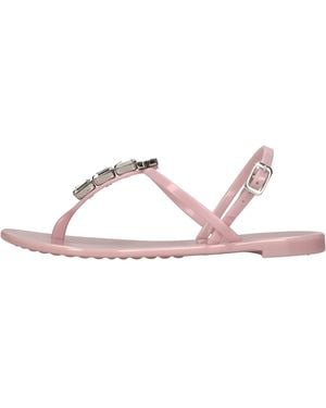 サンダル・ミュール CASADEI Women Sandals 1L313J1201FLORE4104 6 PINK Paul Mayer Women's Pop Criss-Cross Lug Sole Sandal in