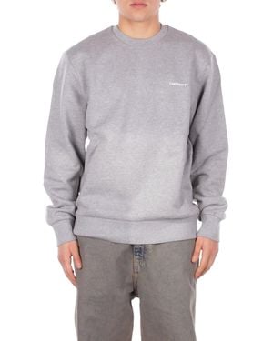 Carhartt Sweatshirt I034496 00Dxx Script Embroidered Sweat - Gray
