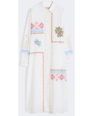 Max Mara Dress With Embroideries - White