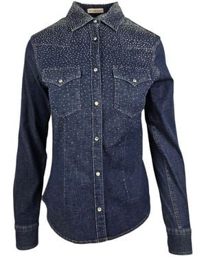 Camicettasnob Chemises Denim Moyen - Bleu