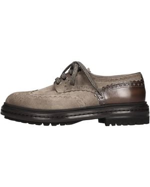 Santoni Flat Shoes - Brown