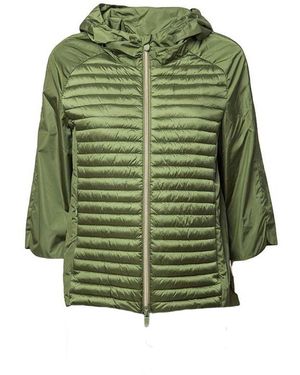Save The Duck Irme14 Carolynn Coat Capp. 50000 Cactus D44170W - Green