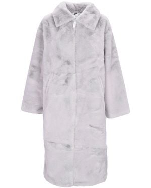 Nike Faux Fur Long Jacket - Multicolor