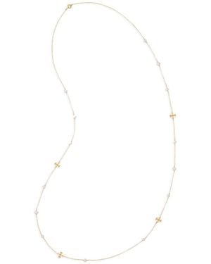 Tory Burch Bisuteria Oro Perla - Blanco