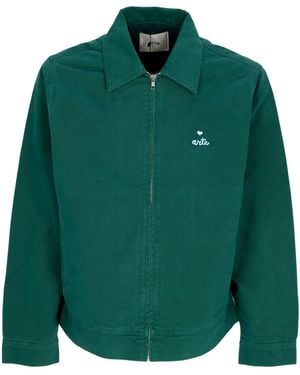 Arte' Jeans Heart Logo Jacket - Green