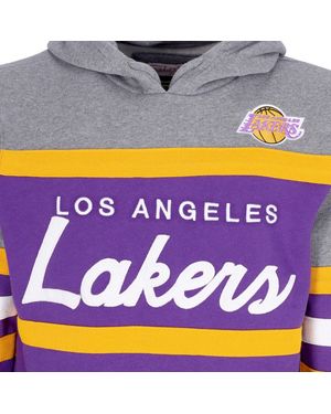 Mitchell &amp; Ness Sweat A Capuche Pour Hommes Nba Headcoach Sweat A Capuche Hardwood Classics Loslak - Violet