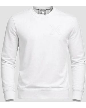 John Richmond Crewneck Sweatshirt - White