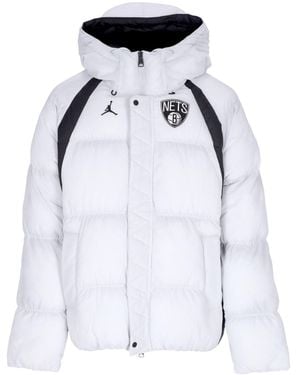 JORDAN NBA Herren Nba Courtside Statement Fill Jacke Bronet Pure Platinum/Schwarz - Blau