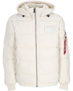 Alpha Industries Hombres Puffer Cord - Neutro