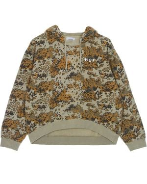 Huf Contra Mockneck Po Hoodie Hoodie - Green